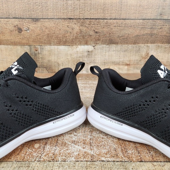 APL TechLoom PRO Womens Sz 10.5 Black Knit Athletic Classic Running Sneaker Shoe - Picture 4 of 10